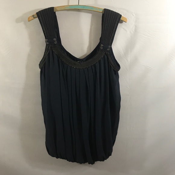 Max Studio Tops - Limited Edition Leon Max bubble silk tank
